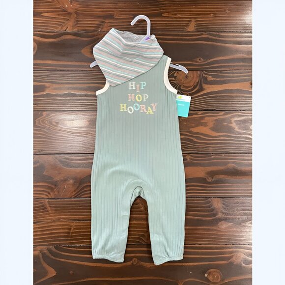 5/$20 NEW 2Pc 3-6M Infants Easter Romper & Bib Outfit - Picture 2 of 4